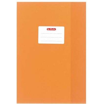 herlitz Heftschoner DIN A4, geprgt (Bast), PP, orange