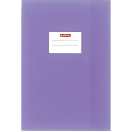 herlitz Heftschoner DIN A4, geprgt (Bast), PP, violett