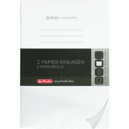 herlitz Papier-Ersatzeinlagen fr Notizheft my.book flex, A4