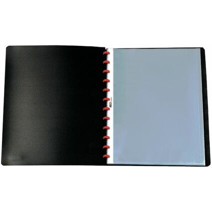 herlitz Sichtbuch EasyFix, DIN A4, mit 20 Hllen, schwarz