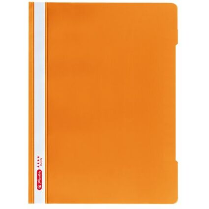 herlitz Schnellhefter "Quality", DIN A4, PP-Folie, orange