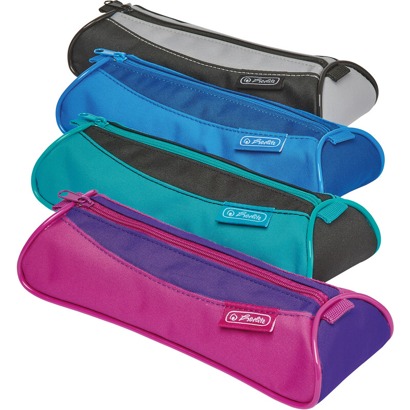 herlitz Schlamper-Etui Dreikant türkis schwarz