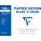 Clairefontaine zeichenpapier "Blanc  Grain", 297 x 420 mm