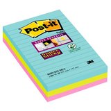 Post-it haftnotizen Super sticky Notes, 101 x 152 mm, Cosmic