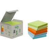 Post-it haftnotizen Recycling, 76 x 76 mm, 4-farbig