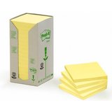 Post-it haftnotizen Recycling Notes, 76 x 76 mm, gelb