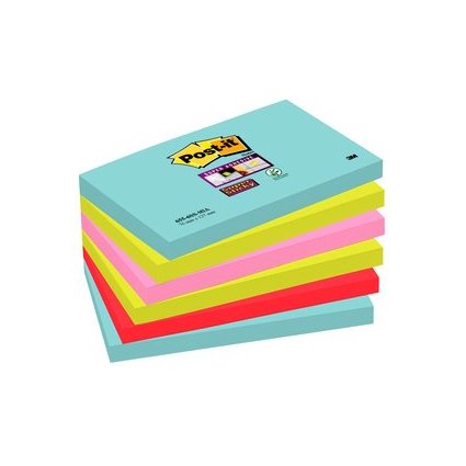 Post-it Haftnotizen Super Sticky Notes, 127 x 76 mm, Cosmic