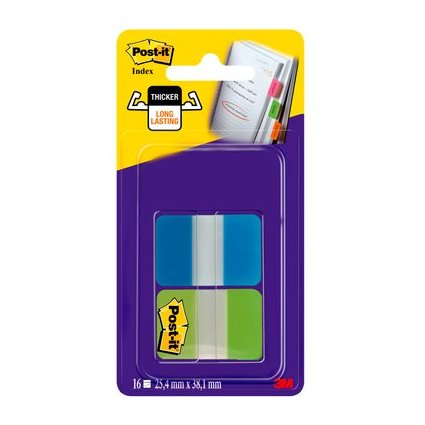 Post-it Haftstreifen Index Strong, 25,4 x 38,1 mm, 2-farbig