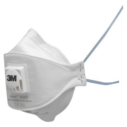 3M Atemschutzmaske Aura 9322 - Komfort, Schutzstufe: FFP-2