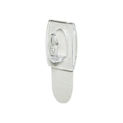 3M Command Haken Kunststoff transparent Größe S 6 Haken 8 Streifen