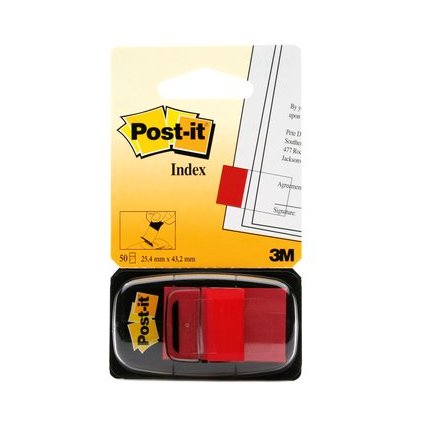 Post-it Haftmarker Index, 25,4 x 43,2 mm, rot