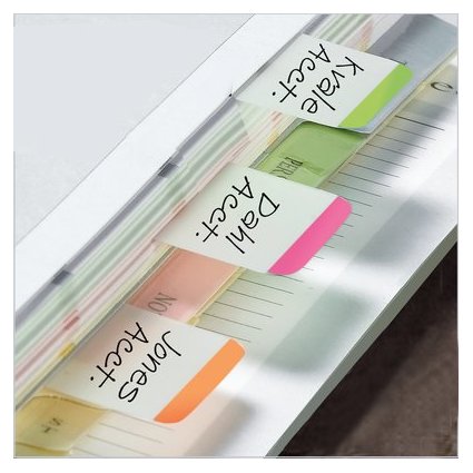 Post-it Haftmarker Index Strong mit Weiflche, 25,4 x 38 mm