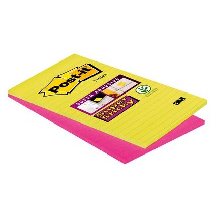 Post-it Haftnotizen Super Sticky Notes, 125 x 200 mm