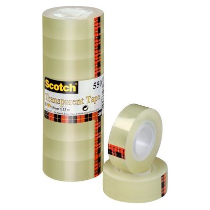 Scotch Klebefilm 550, transparent, 19 mm x 33 m