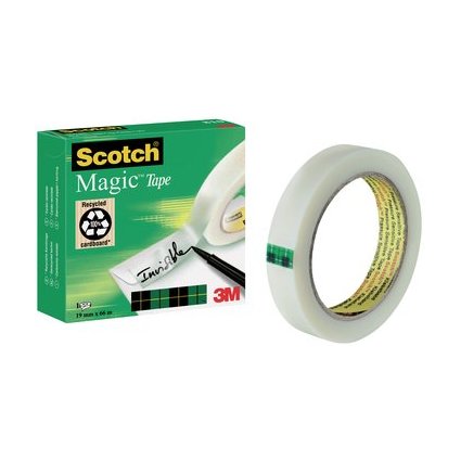 3M Scotch Klebefilm Magic 810, unsichtbar, 19 mm x 66 m