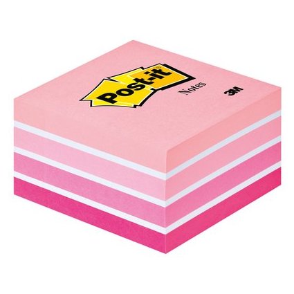 Post-it Haftnotiz-Wrfel, 76 x 76 mm, Pastell-Pinktne