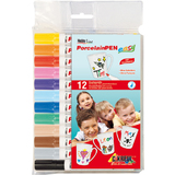 KREUL porcelain Marker medium "Junior", 12er-Set