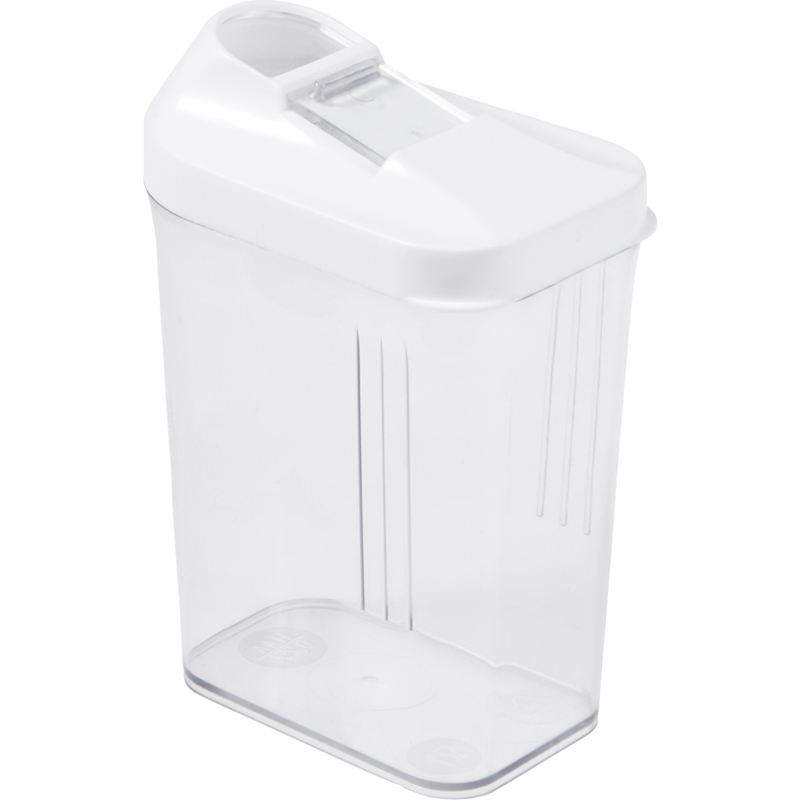 transparent keeeper Schüttdose /"paola/" 1,5 Liter weiß