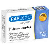 RAPESCO heftklammern 26/6, verzinkt, 1.000 Stck