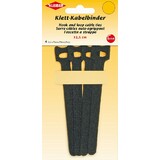 KLEIBER Klett-Kabelbinder, 125 x 40 mm, schwarz