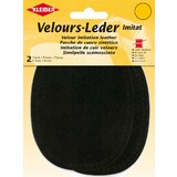 KLEIBER Velour-Leder-Imitat, 100 x 130 mm, dunkelbraun