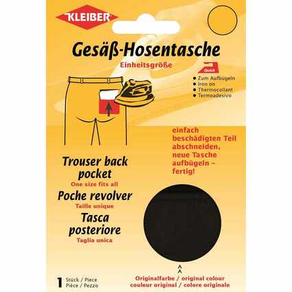 KLEIBER Quick-Ges-Hosentasche, schwarz