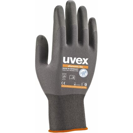 uvex Arbeitshandschuh phynomic lite, Gr. 05, grau